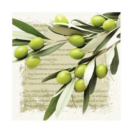 Салфетка для декупажа 33*33 см, "Greek Olives", SDL087500 в магазине Арт-Леди