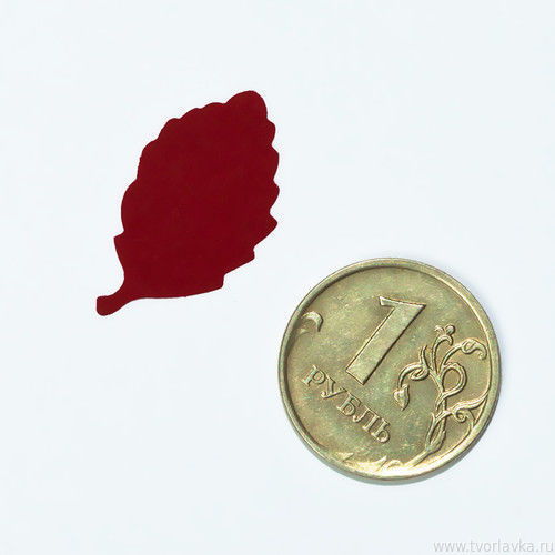 Фигурный компостер "Birch Leaf" (Лист розы) № 13, 2,5 см, JCDZ-110.013  в магазине Арт-Леди