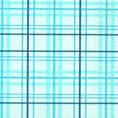 Салфетка для декупажа Scottish Check blue, 33*33 см, 1 шт, 211218 в магазине Арт-Леди