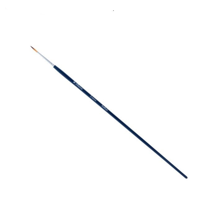Кисть Байкал нейлон круглая № 3 d-2мм L-11мм (удлиненная ручка), 1195687 в магазине Арт-Леди