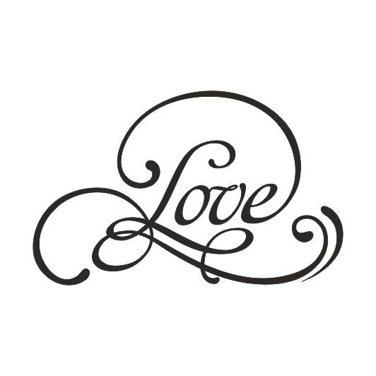 Прозрачный штамп "Love", 37х28 мм, ПШ-л002 в магазине Арт-Леди