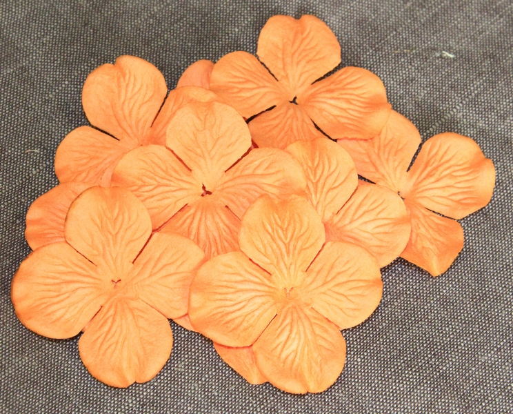 Цветы гортензии 50 мм темно-персик. (10 шт) SAA-324.1 в магазине Арт-Леди