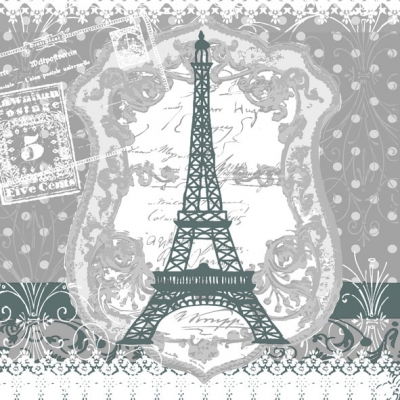 Салфетки для декупажа 33*33 см, Eiffel Tower, 13309210 в магазине Арт-Леди