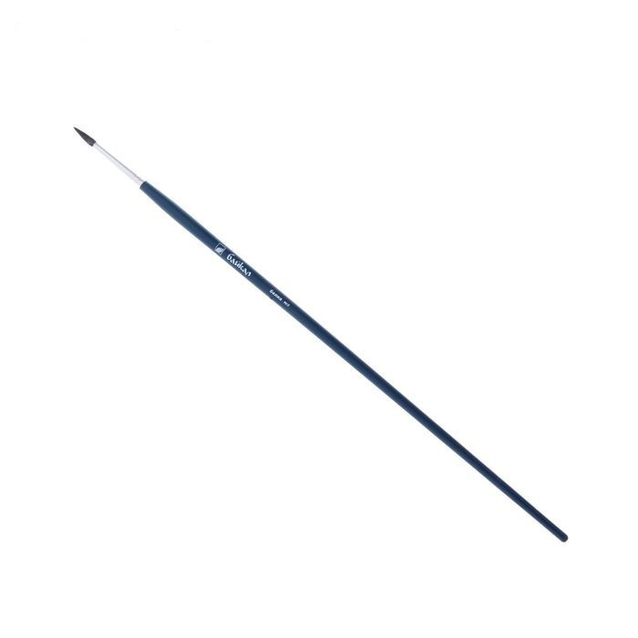 Кисть Байкал белка круглая № 5 d-3мм L-14мм (удлиненная ручка),1195614 в магазине Арт-Леди