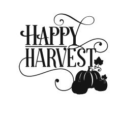 Штамп для скрапбукинга "Happy harvest", (пер. с англ. - счастливый урожай) 5.5*5см, PSA-0020 в магазине Арт-Леди