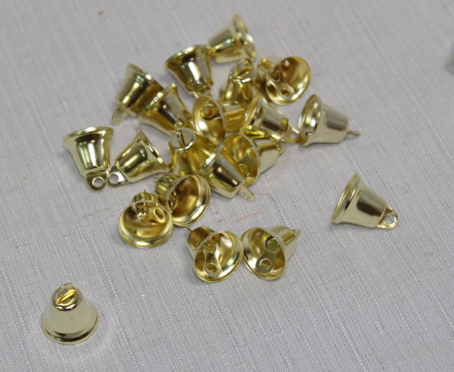 Колокольчик, золото/ серебро d-1,7 см, F-170B в магазине Арт-Леди