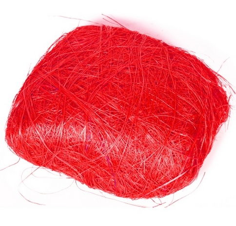 Сизалевое волокно красное (50 г), S-05 в магазине Арт-Леди